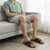 pánske luxusné celokožené papuče Valen tmavohnedé