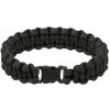 MIL-TEC Náramok pletený PARACORD 15mm ČIERNY