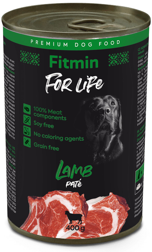 Fitmin Dog For Life jahňacia 6 x 400 g