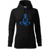 Yoga - lotus modrý (Moňas) - Mikina dámská Cape s kapucí - L ( Čierna ) Yoga - lotus modrý (Moňas) - Mikina dámská Cape s kapucí - L ( Čierna )