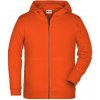 James & Nicholson Detská mikina na zips z biobavlny 8026k Oranžová James & Nicholson Detská mikina na zips z biobavlny 8026k Oranžová
