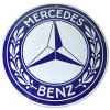 Plechová ceduľa Mercedes Benz, Ø 35 cm Plechová ceduľa Mercedes Benz, Ø 35 cm