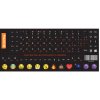 Nálepky na klávesnicu ColorWay, Biela-Oranžová (SZ-BK-RS)
