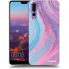 Picasee silikónový čierny obal pre Huawei P20 Pro - Pink liquid Picasee silikónový čierny obal pre Huawei P20 Pro - Pink liquid