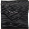 Dámska kožená peňaženka Pierre Cardin, čierna, tlačený vzor, 9 × 9 cm Dámska kožená peňaženka Pierre Cardin, čierna, tlačený vzor, 9 × 9 cm