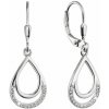 Strieborné náušnice visiaca slza 11538.1 Strieborné náušnice visiaca slza 11538.1