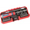 EXTOL PREMIUM 8819157 Skrutkovač račňový s bitmi, 43ks sada, plastová krabička, CrV EXTOL PREMIUM 8819157 Skrutkovač račňový s bitmi, 43ks sada, plastová krabička, CrV