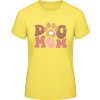 E190 Tričko - Dizajn Psia mama s labkou - Slnečná žltá - 3XL - Dámske E190 Tričko - Dizajn Psia mama s labkou - Slnečná žltá - 3XL - Dámske