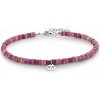 Dámsky náramok na nohu Rebel & Rose Hot Pink 4 mm RR-AK008-S-S Dámsky náramok na nohu Rebel & Rose Hot Pink 4 mm RR-AK008-S-S