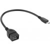 Kábel USB A (zásuvka) - micro USB,OTG 20cm Kábel USB A (zásuvka) - micro USB,OTG 20cm