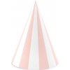 PartyDeco PÁRTY čiapočky svetlo ružové 16cm 6ks