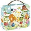 Janod Puzzle v kufríku Záhradné zvieratká 20 ks Janod Puzzle v kufríku Záhradné zvieratká 20 ks