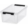 Úložný box, plastový, 3,6 l, čierne úchytky, SMARTSTORE Classic 5, priehľadný Úložný box, plastový, 3,6 l, čierne úchytky, SMARTSTORE Classic 5, priehľadný