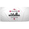 Sablio Uterák Najlepšia učiteľka všetkých čias - 50x100 cm Sablio Uterák Najlepšia učiteľka všetkých čias - 50x100 cm