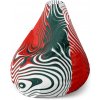 Sablio Sedací vak Pear Dvojfarebná abstrakcia - 140 x 100 x 25 cm Sablio Sedací vak Pear Dvojfarebná abstrakcia - 140 x 100 x 25 cm