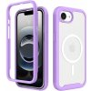 AppleMix Kryt pre Apple iPhone 16e - odolný - sub. MagSafe - plast / guma - fialový AppleMix Kryt pre Apple iPhone 16e - odolný - sub. MagSafe - plast / guma - fialový