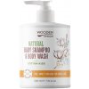 WoodenSpoon Detský sprchový gél a šampón na vlasy 2v1 Cotton Kiss 300 ml WoodenSpoon Detský sprchový gél a šampón na vlasy 2v1 Cotton Kiss 300 ml