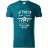 Jet Fighter - Tričko z organickej bavlny - 2XL ( Petrolejová ) Jet Fighter - Tričko z organickej bavlny - 2XL ( Petrolejová )
