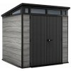 KETER Záhradný domček PENT Signature 7x7 Storm Grey, s podlahou PE612038 KETER Záhradný domček PENT Signature 7x7 Storm Grey, s podlahou PE612038