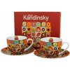 Duo Porcelánová šálka s podšálkou Kandinskij Squares 2 x 270 ml