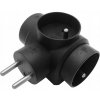 ROZDELOVAČ 3X2P+Z ORNO OR-AE-13184/B ČIERNA ROZDELOVAČ 3X2P+Z ORNO OR-AE-13184/B ČIERNA