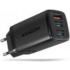 AXAGON ACU-DPQ65, GaN nabíjačka do siete 65W, 3x port (USB-A + dual USB-C), PD3.0/QC4+/PPS/Apple, čierna AXAGON ACU-DPQ65, GaN nabíjačka do siete 65W, 3x port (USB-A + dual USB-C), PD3.0/QC4+/PPS/Apple, čierna