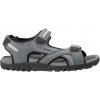 Geox UOMO SANDAL sivé čierne Geox UOMO SANDAL sivé čierne