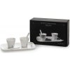 Šálky na espresso Estetico Quotidiano s lyžičkami a podnosom 2 ks Šálky na espresso Estetico Quotidiano s lyžičkami a podnosom 2 ks