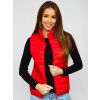 Červená dámska prešívaná vesta Bolf B2705 Červená dámska prešívaná vesta Bolf B2705