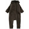 Merino overal na zips s uškami pre deti Mikk-Line - hnedý Dark Brown Melange Veľkosť: 74 Merino overal na zips s uškami pre deti Mikk-Line - hnedý Dark Brown Melange Veľkosť: 74