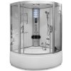 Aplomo Luxor White 135x135x220 masážny sprchový box s hydromasážnou vaňou, MO-08135W Aplomo Luxor White 135x135x220 masážny sprchový box s hydromasážnou vaňou, MO-08135W