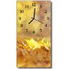 Sklenené hodiny vertikálne Príroda listy zlata 30x60 cm Sklenené hodiny vertikálne Príroda listy zlata 30x60 cm