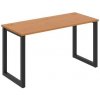 Hobis Pracovný stôl UNI O, 140x75,5x60 cm, jelša/čierna Hobis Pracovný stôl UNI O, 140x75,5x60 cm, jelša/čierna