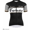 FORCE Retro dámsky dres, čierna/zlatá M FORCE Retro dámsky dres, čierna/zlatá M