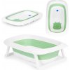 Ecotoys Detská skladacia vanička s odtokom zelená