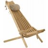 EcoFurn Lilli Drevené záhradné skladacie kreslo s vankúšom, breza, olej natural dub EcoFurn Lilli Drevené záhradné skladacie kreslo s vankúšom, breza, olej natural dub