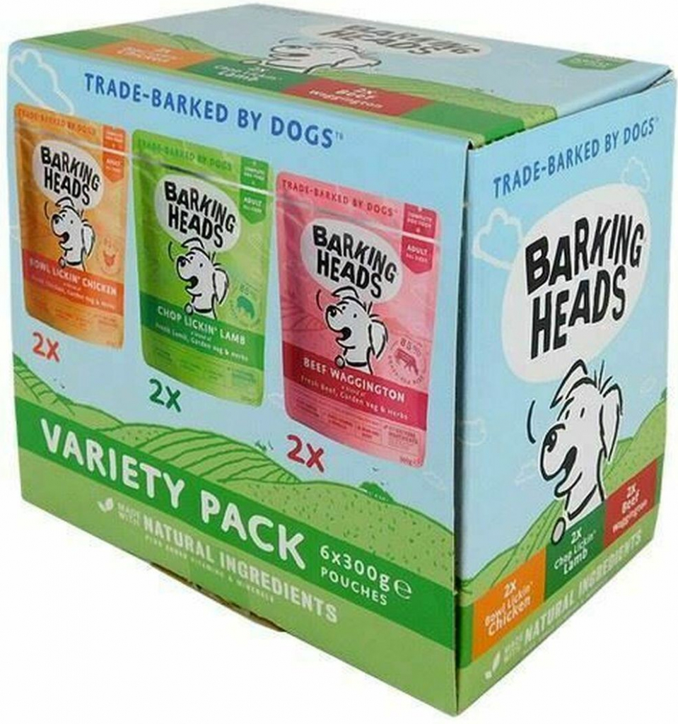 Barking Heads Variety Pack 6 x 300 g