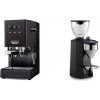 Gaggia New Classic E24 BC, black + Rocket Espresso SUPER FAUSTO, black Gaggia New Classic E24 BC, black + Rocket Espresso SUPER FAUSTO, black