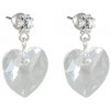 Náušnice se Swarovski Elements, visací, tvar srdce, čiré, 14620214-krystal Náušnice se Swarovski Elements, visací, tvar srdce, čiré, 14620214-krystal