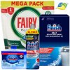 Mega Súprava do Umývačky Riadu Finish Soľ Čistič Oplachovač Fairy Kapsuly Mega Súprava do Umývačky Riadu Finish Soľ Čistič Oplachovač Fairy Kapsuly