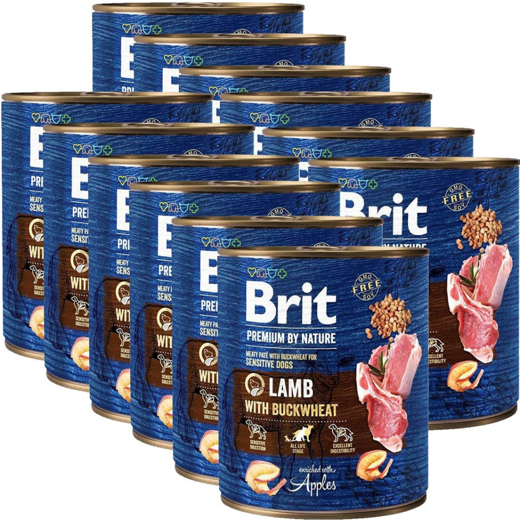 brit premium by Nature Lamb with Buckwheat 12 x 0,8 kg