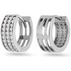 iZlato Forever Náušnice z bieleho zlata s tromi radmi zirkónov IZ20509A iZlato Forever Náušnice z bieleho zlata s tromi radmi zirkónov IZ20509A