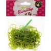 Gumičky Loom Bands (60) Loom Bands Pletací gumičky zelené 200ks + háček Gumičky Loom Bands (60) Loom Bands Pletací gumičky zelené 200ks + háček
