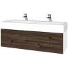 Dreja Umývadlová skrinka VARIANTE SZZ 120 pre úmyvadlo Duravit Vero - N01 Biela lesk / D25 Teak Dreja Umývadlová skrinka VARIANTE SZZ 120 pre úmyvadlo Duravit Vero - N01 Biela lesk / D25 Teak