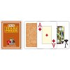 Modiano Texas Poker Size - 2 Jumbo Index - Profi plastové karty - hnědá