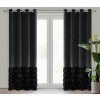 Takoy Záves CARLI zo zamatu zdobený jemnými volánmi 140 x 250 cm-HF-454057 | 140 x 250 cm Takoy Záves CARLI zo zamatu zdobený jemnými volánmi 140 x 250 cm-HF-454057 | 140 x 250 cm