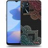 Picasee silikónový čierny obal pre OPPO A16 - Kvetinový vzor Picasee silikónový čierny obal pre OPPO A16 - Kvetinový vzor