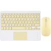 AppleKing súprava bezdrôtovej klávesnice s touchpadom a Bluetooth bezdrôtovej myši - žltá - možnosť vrátiť tovar ZADARMO do 30tich dní AppleKing súprava bezdrôtovej klávesnice s touchpadom a Bluetooth bezdrôtovej myši - žltá - možnosť vrátiť tovar ZADARMO do 30tich dní