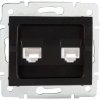 Kanlux LOGI Dátová telefónna zásuvka RJ45Cat 6 + RJ11 - čierna matná 33599 Kanlux LOGI Dátová telefónna zásuvka RJ45Cat 6 + RJ11 - čierna matná 33599