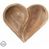 Miska drevo MANGO srdce serv. delená XxX cm Miska drevo MANGO srdce serv. delená XxX cm